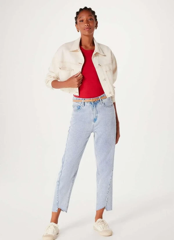 Hering - Blusa Basica Feminina Manga Curta Vermelho 4