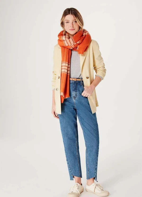 Hering - Blusa Basica Feminina Manga Longa com Elastano Cinza 3