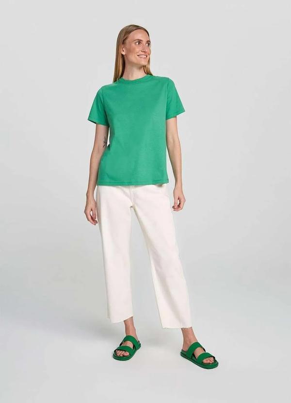 Hering - Blusa Basica Manga Curta World Regular Verde 3