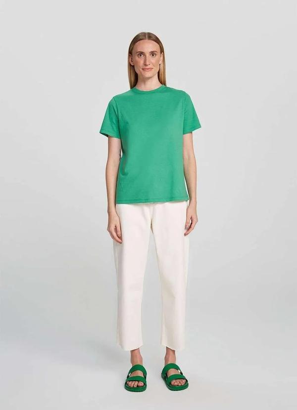 Hering - Blusa Basica Manga Curta World Regular Verde 7