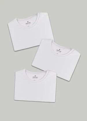 Hering - Kit com 3 Camisetas Femininas Basicas - HERING