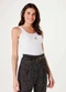 Hering - Regata Basica Feminina Slim em Ribana Branco - variação: Branco