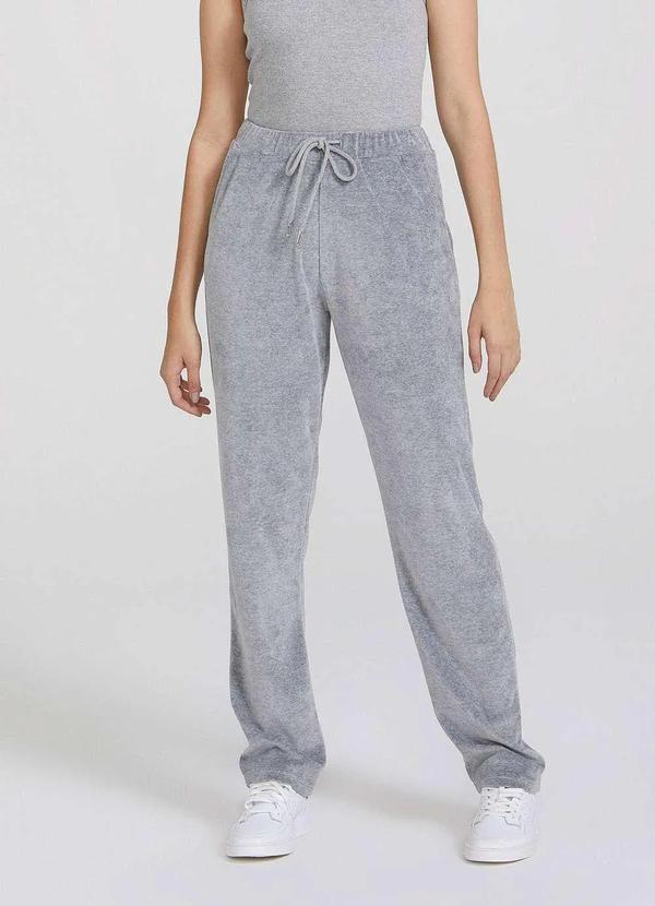 Hering - Calca Basica Feminina Cintura em Plush Cinza