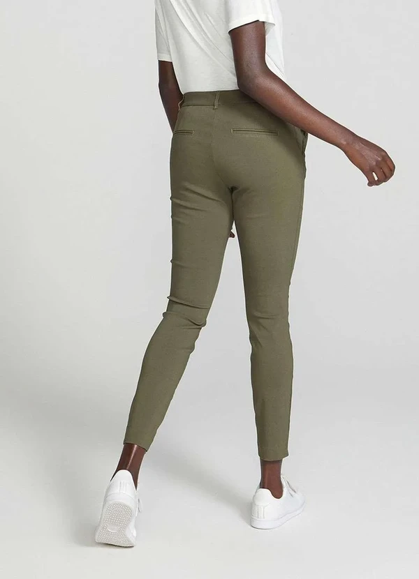 Hering - Calca Basica Feminina Cintura Media Alfaiataria Verde 2