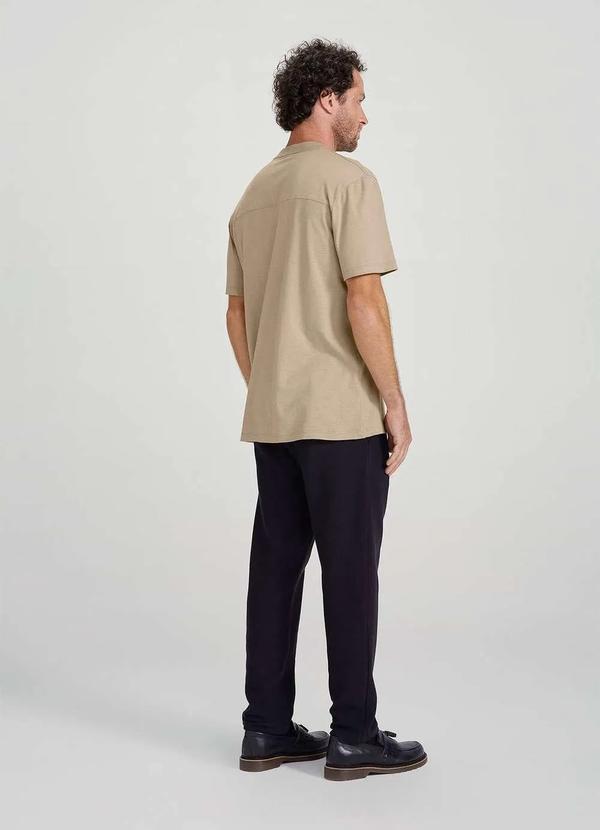 Hering - Calca Basica Masculina Taper em Malha Canelada Preto 6