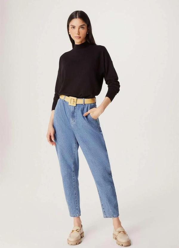 Hering - Blusao Basico Feminino em Trico Gola Alta Preto 5