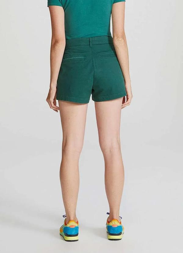 Hering - Shorts Basico Feminino Chino Verde 6