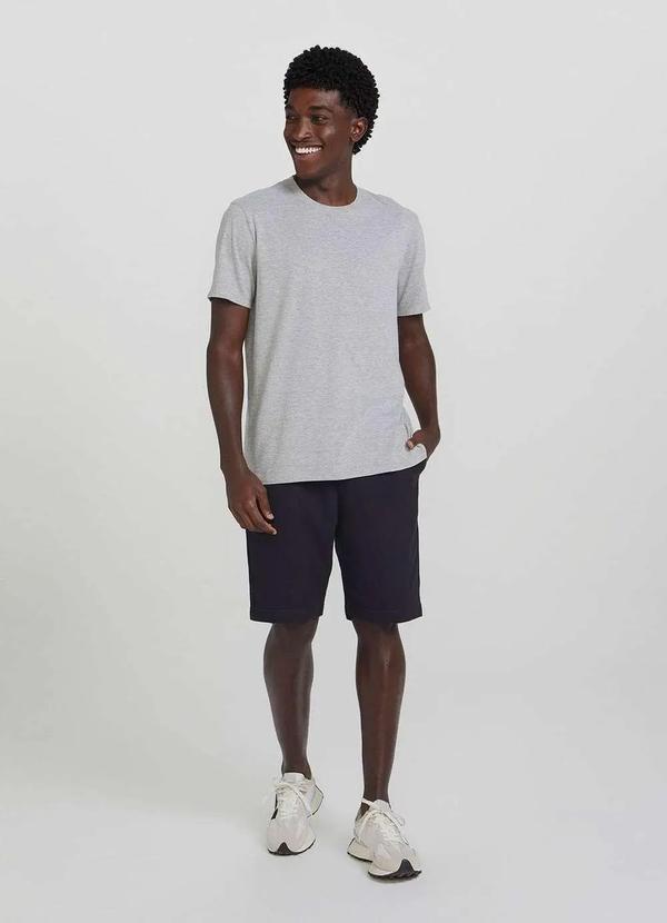 Hering - Bermuda Basica de Moletom Masculina com Amarracao Preto 2