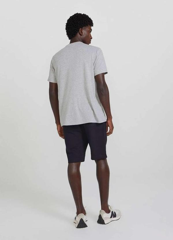 Hering - Bermuda Basica de Moletom Masculina com Amarracao Preto 3