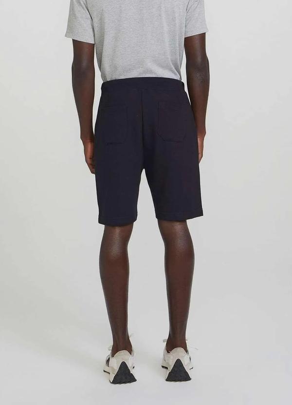 Hering - Bermuda Basica de Moletom Masculina com Amarracao Preto 4