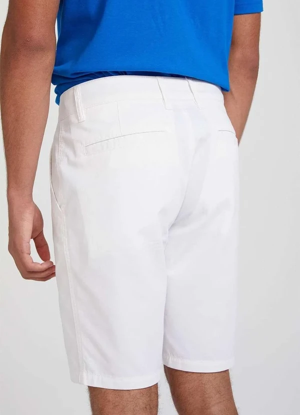 Hering - Bermuda Basica Masculina Chino Branco 3