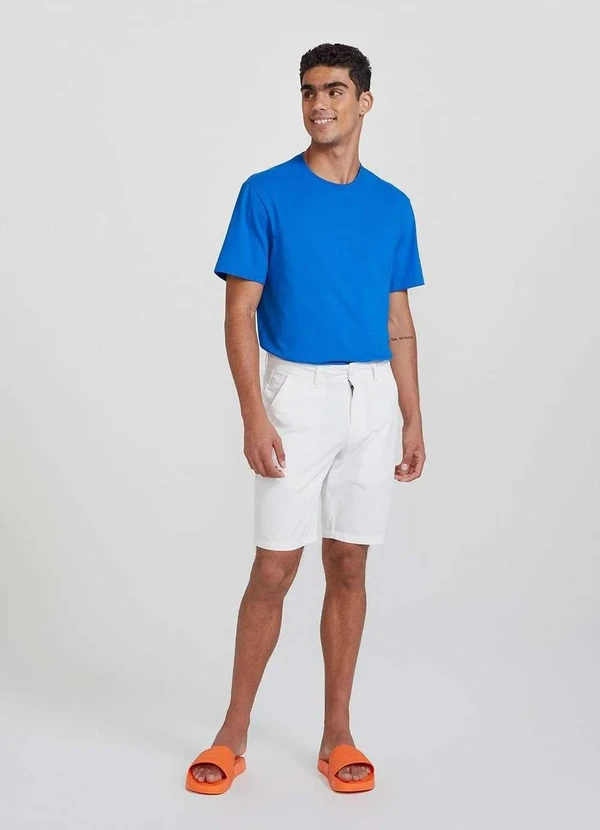 Hering - Bermuda Basica Masculina Chino Branco 4