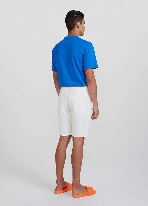 Hering - Bermuda Basica Masculina Chino Branco 5