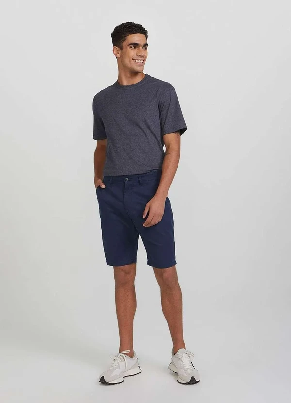 Hering - Bermuda Basica Masculina Chino Cinza 3