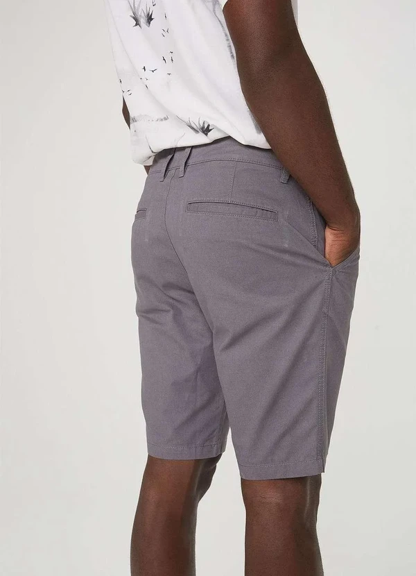 Hering - Bermuda Basica Masculina Chino Cinza 3