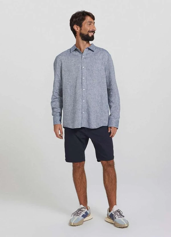 Hering - Bermuda Basica Masculina Chino Preto 3