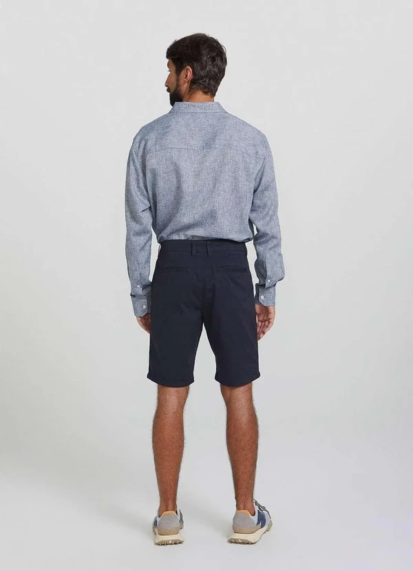 Hering - Bermuda Basica Masculina Chino Preto 8