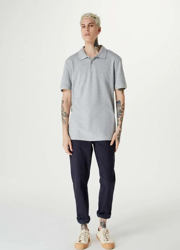 Hering - Calca Basica Masculina em Sarja Chino Azul 5