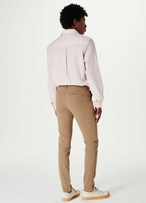 Hering - Calca Basica Masculina em Sarja Chino Marrom 5