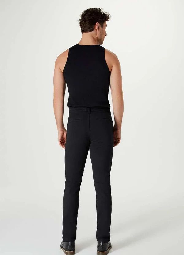 Hering - Calca Basica Masculina em Sarja Chino Preto 4