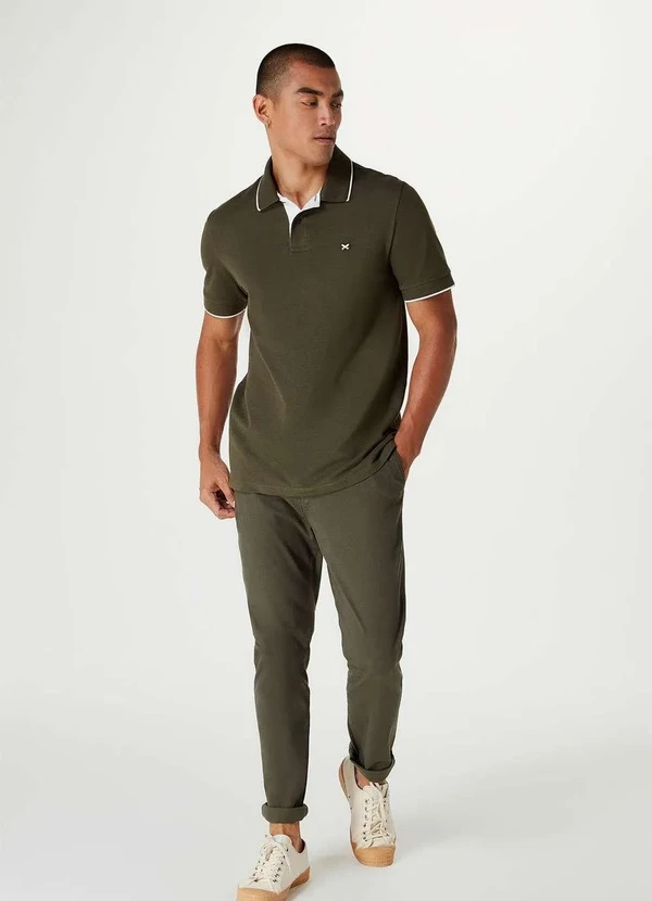 Hering - Calca Basica Masculina em Sarja Chino Verde 5