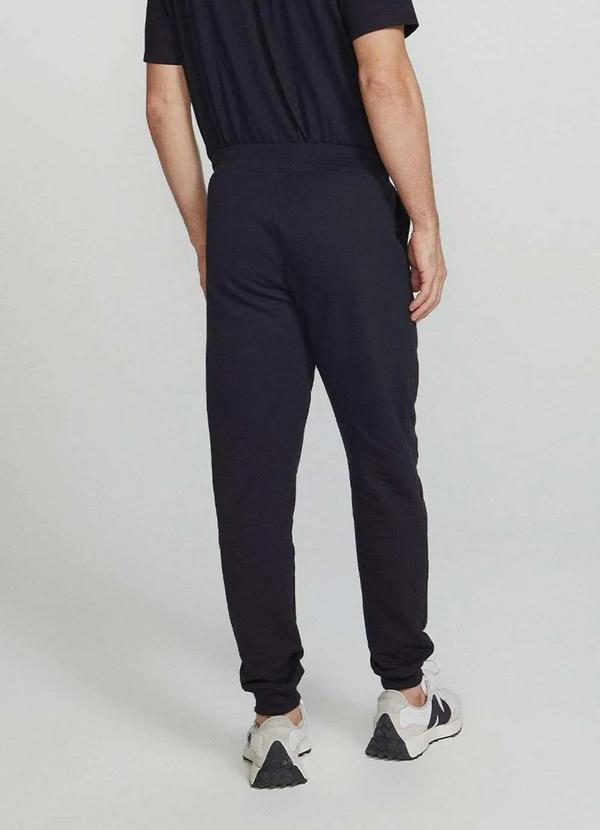 Hering - Calca Basica Masculina Jogger em Moletom Preto 2