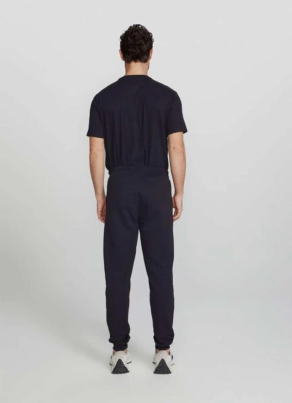 Hering - Calca Basica Masculina Jogger em Moletom Preto 7