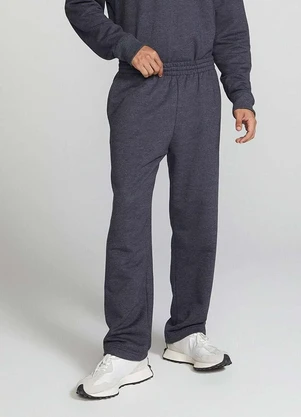 Hering - Calca Basica Masculina Reta em Moletom Peluciado - HERING