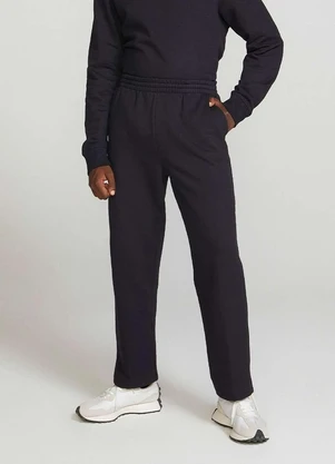 Hering - Calca Basica Masculina Reta em Moletom Peluciado - HERING