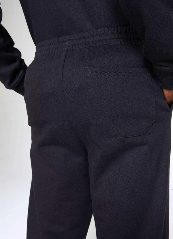 Hering - Calca Basica Masculina Reta em Moletom Peluciado Preto 5