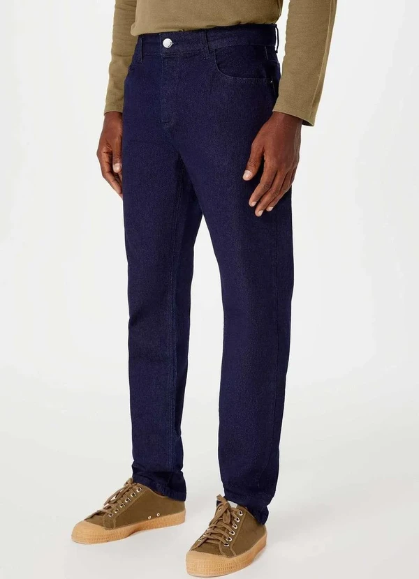 Hering - Calca Jeans Masculina Reta Azul 2