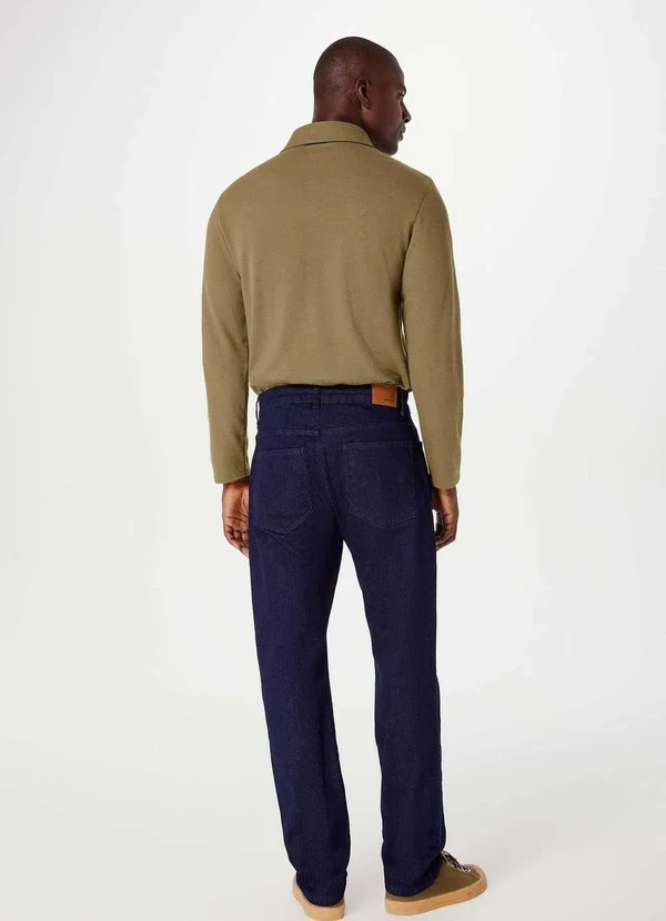 Hering - Calca Jeans Masculina Reta Azul 3