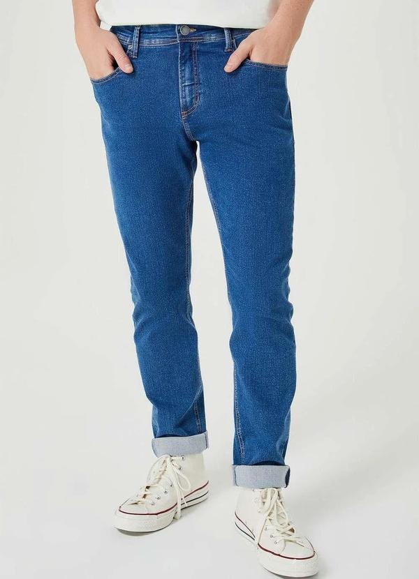 Hering - Calca Jeans Masculina Slim Azul 2