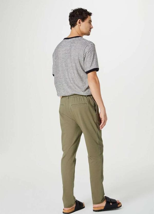Hering - Calca Masculina em Sarja Taper Verde 3