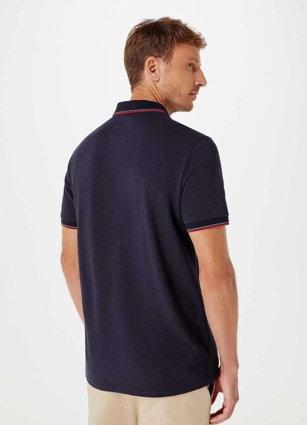 Hering - Camisa Basica Masculina Polo Basica em Algodao Azul 3