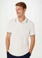 Hering - Camisa Basica Masculina Polo Basica em Algodao Branco - variação: Branco