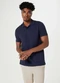 Hering - Camisa Polo Masculina em Piquet Azul - variação: Azul