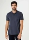 Hering - Camisa Polo Masculina em Piquet Azul - variação: Cinza