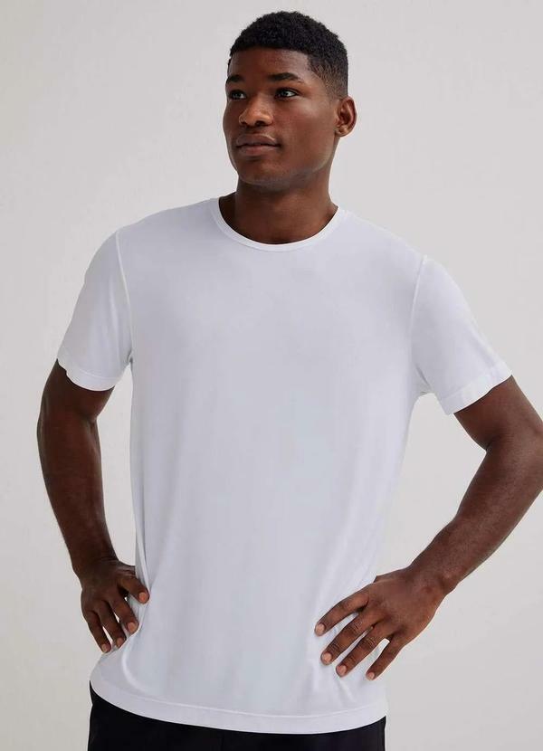 Hering - Camiseta Basica Masculina Esportiva Manga Curta Ultra Branco