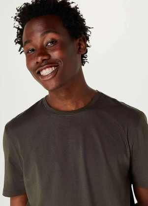 Hering - Camiseta Basica Masculina Manga Curta em Algodao Pima - HERING