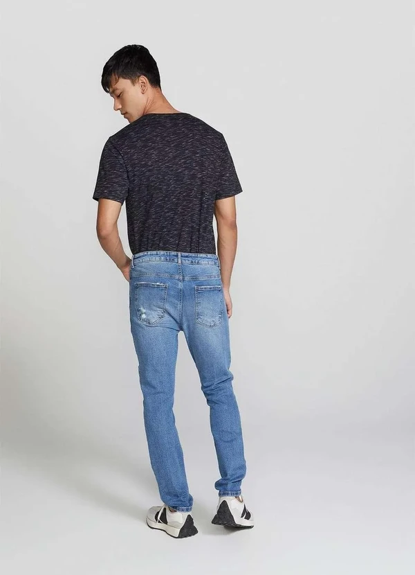 Hering - Camiseta Basica Masculina Regular em Flame Preto 7