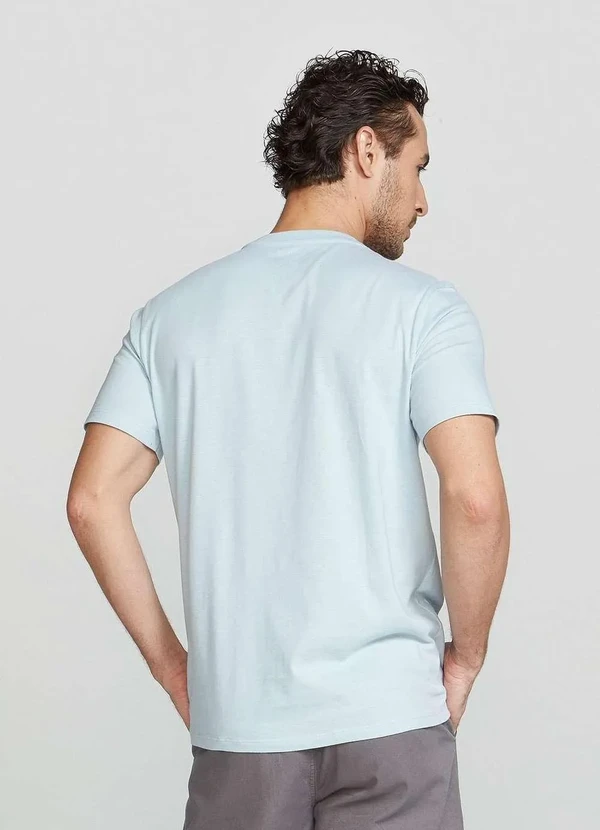 Hering - Camiseta Basica Unissex Mangas Curtas World Azul 2