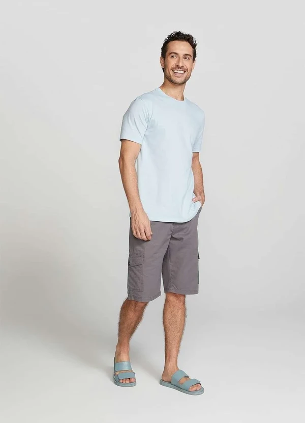 Hering - Camiseta Basica Unissex Mangas Curtas World Azul 3