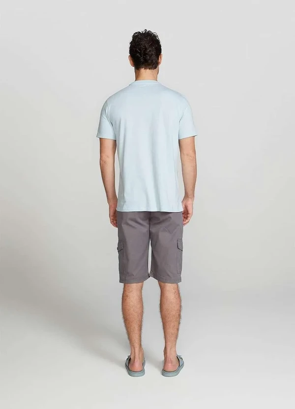 Hering - Camiseta Basica Unissex Mangas Curtas World Azul 5