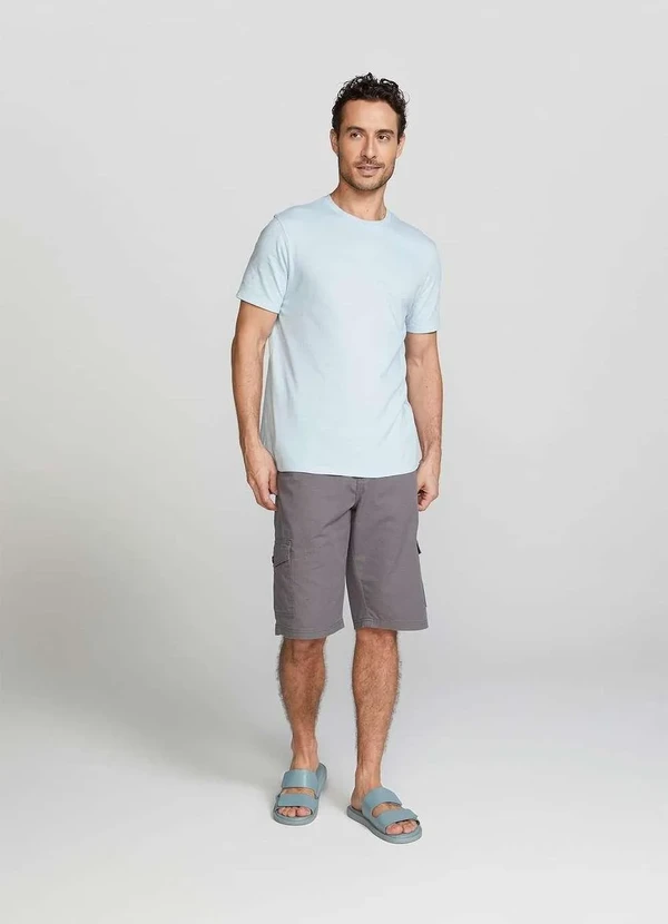 Hering - Camiseta Basica Unissex Mangas Curtas World Azul 7