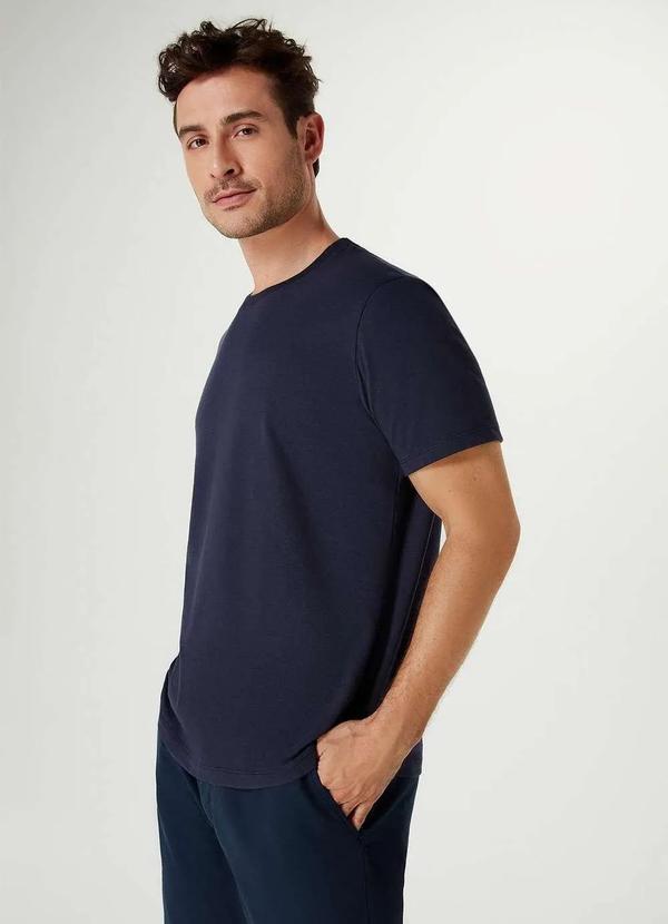 Hering - Camiseta Basica Unissex Mangas Curtas World Azul