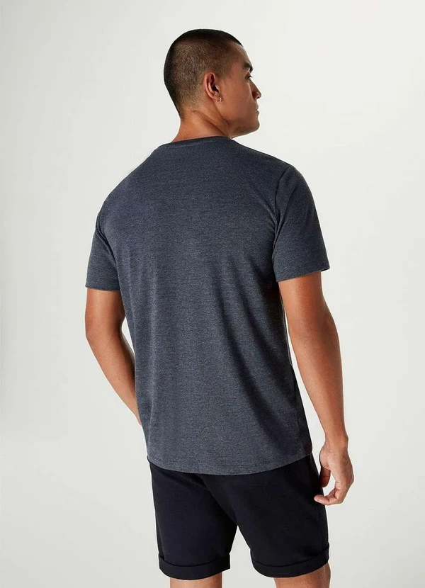 Hering - Camiseta Basica Unissex Mangas Curtas World Cinza 3