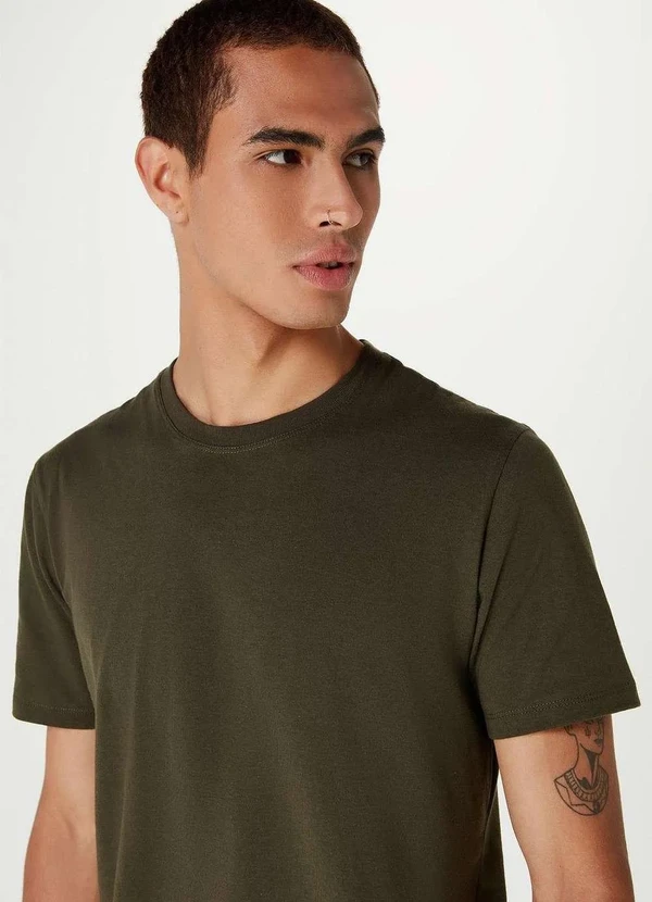 Hering - Camiseta Basica Unissex Mangas Curtas World Verde