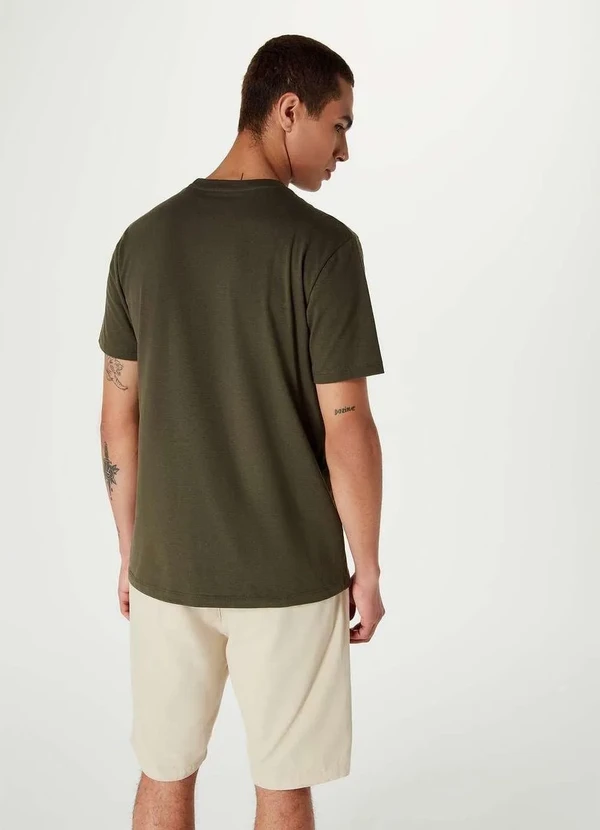 Hering - Camiseta Basica Unissex Mangas Curtas World Verde 4