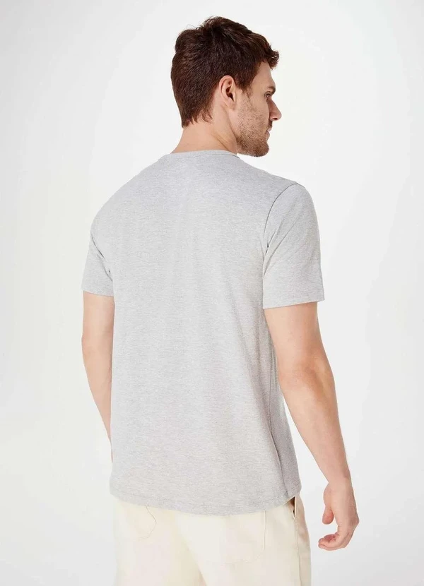 Hering - Camiseta Basica Masculina Manga Curta Slim Cinza 3